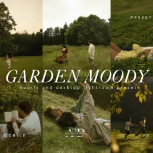 Lightroom Garden Moody Presets | Outdoor Travel Mobile and Desktop Presets | Green | Warm | Earthy Rich | Rustic Forest Filter Presets